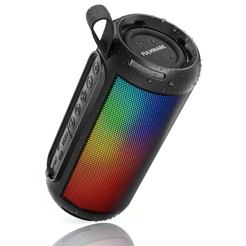 FULMINARE 26W Bluetooth Speaker - 6.0 LED, IPX5 Waterproof, 16h Playtime