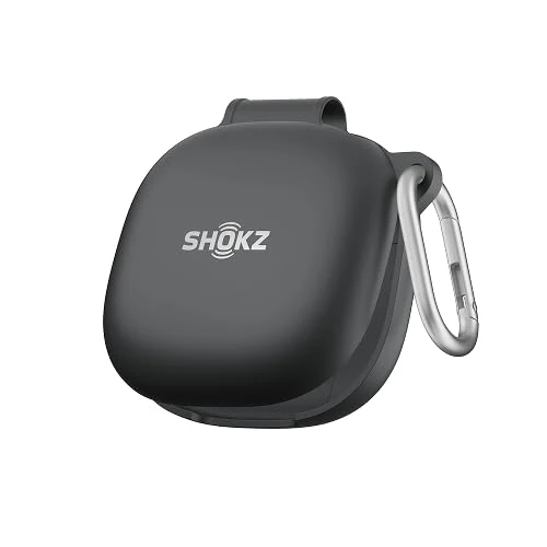 Protective Cover for Shokz OpenFit 2+ Headphones Charging Case (Black) - Water Resistant Case, Durable, Scratch Resistant, Lightweight Plastic Cover-(Headphones or Charging case not Included