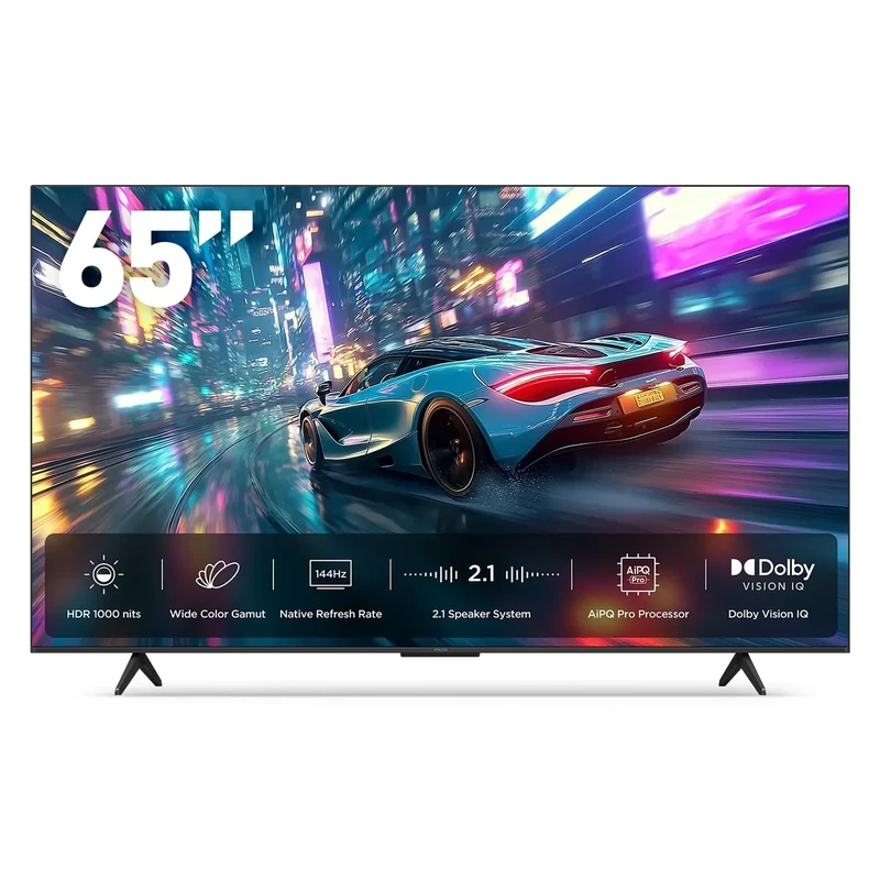 iFFALCON 65U85 65-Inch QLED 4K Google Smart TV - 1000 Nits, 144Hz