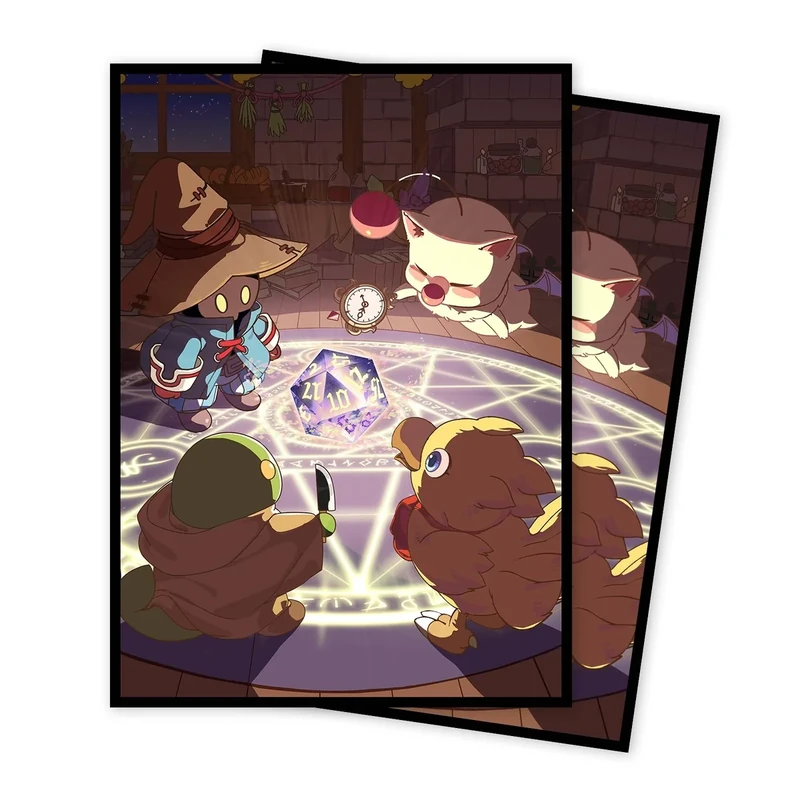 MTG Card Sleeves(Fantasy Family) Art Card Sleeves Deck Protector, Clear Front & Matte Back, Smooth Shuffle