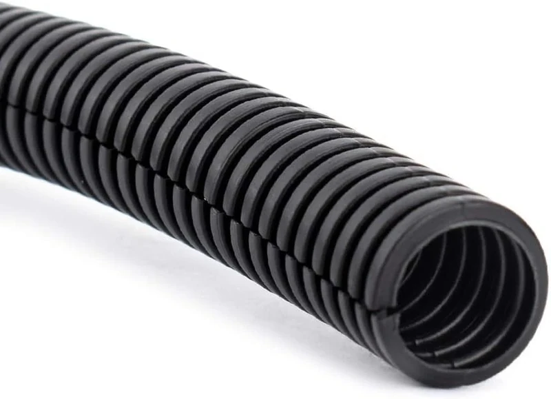 ZhiYo 20FT 3/4” Wire Loom Split Tubing Auto Wire Conduit Flexible Cover | High Temperature Heat Resistant -40F to 257F | Plastic Cover for Electrical Wires & Cables