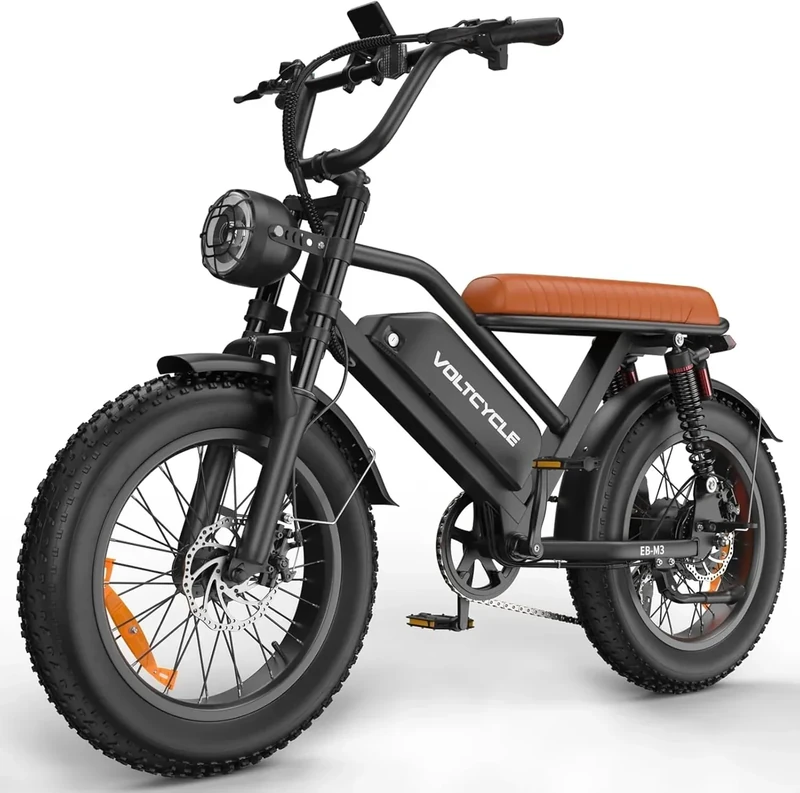 Electric Bicycle for Adults - 16"/20”x 4”Fat Tire, Peak 1000W 7 Speed Electric Motorcycle Bicycle, 48V 15.6/18.2AH Battery Long Seat Electric Bike,Up to 21.75/28MPH 30-60Miles Electric Dirt Bike