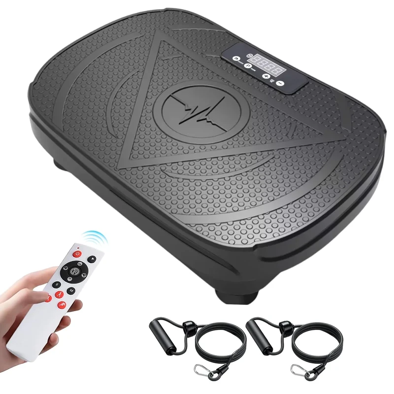 Homesy Vibration Plate Exercise Machine for Whole Body Workout , Weight Loss, and Lymphatic Drainage – Power Vibrate Platform, Shake Plate for Home Fitness and Fat Burning for Women Men