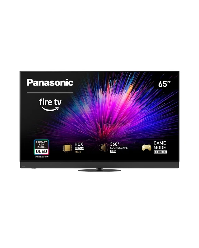 Panasonic Z95 Series (2025 Model) 65-inch OLED 4K Ultra HD Smart Fire TV, HDR10+ Adaptive, Dolby Vision IQ, 360 Soundscape Pro, 144Hz Refresh Rate and Hands-Free Alexa - 65Z95BP