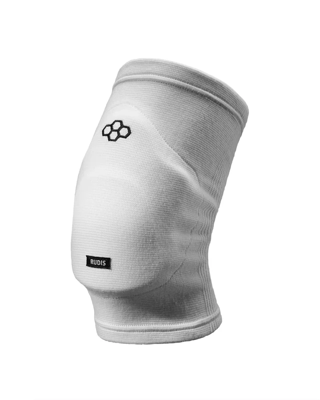 RUDIS Impact-Resistant White Knee Pad for Wrestling - Image 1