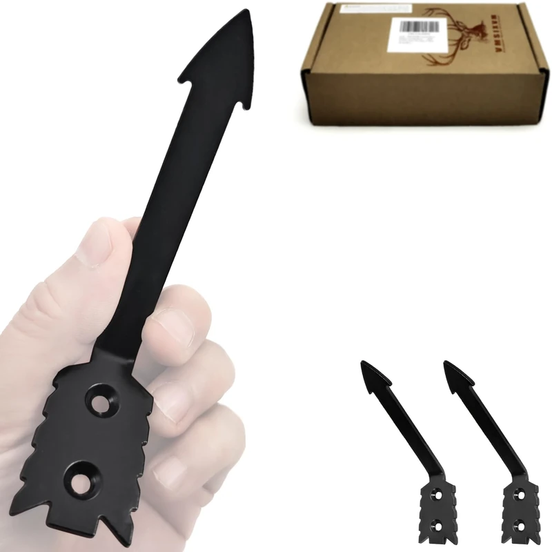 VMSIXVM European Mount Skull Hanger, Euro Mount Wall Hanger for Deer, Antelope, Coyote and Other Medium Animals, Heavy Duty Skull Wall Hooker with Easy Installation Kit for Indoor Outdoor