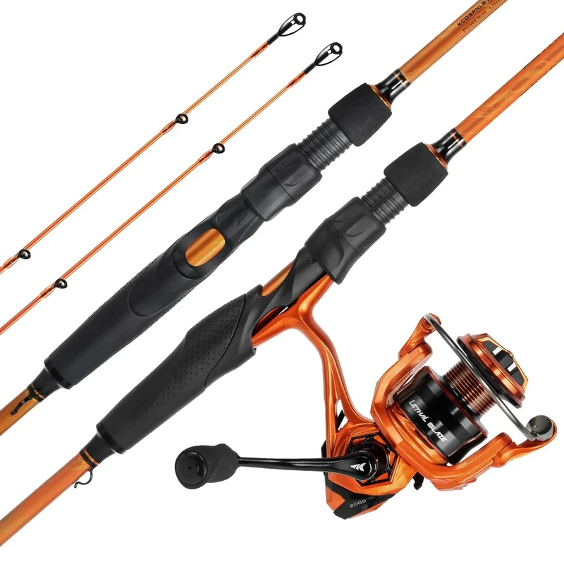 KastKing Lethal Blaze Twin-tip Spinning Combo-6'2" Medium-2000 Reel