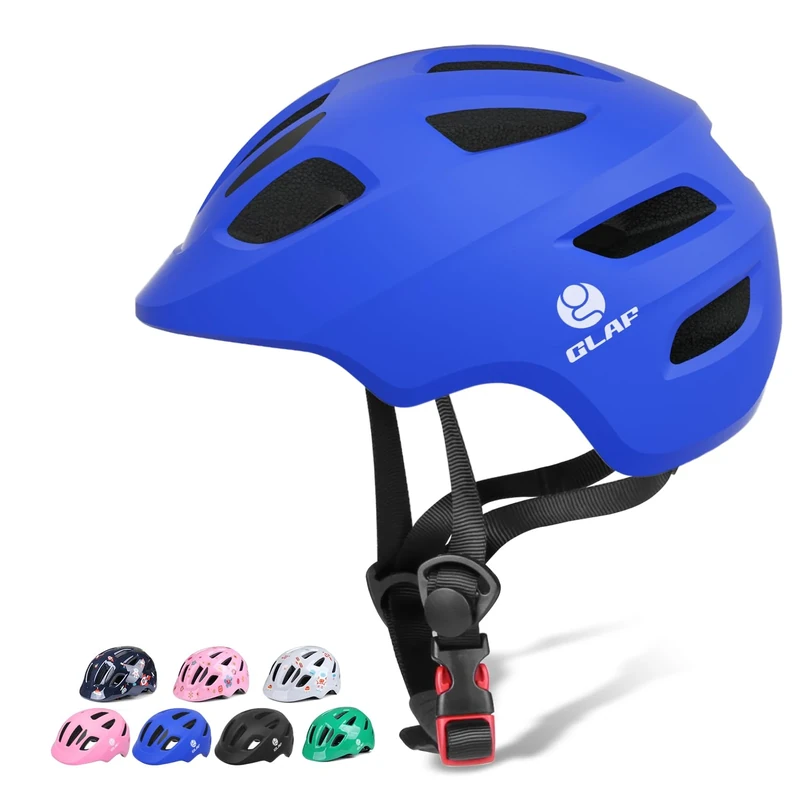 GLAF Baby Bike Helmet Toddler Helmets for 1 Year Old and up Infant Girls Boys Multi Sport Adjustable for Scooter Bicycle Kids Youth Child Skateboard Safety Cycling (Matte Blue, XXS (17.3''-18.9''))