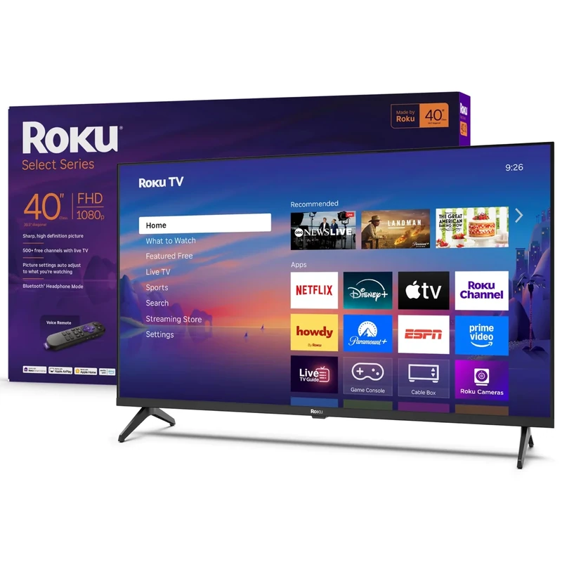 Roku Smart TV 2025 40-Inch Select Series Full HD with Voice Remote