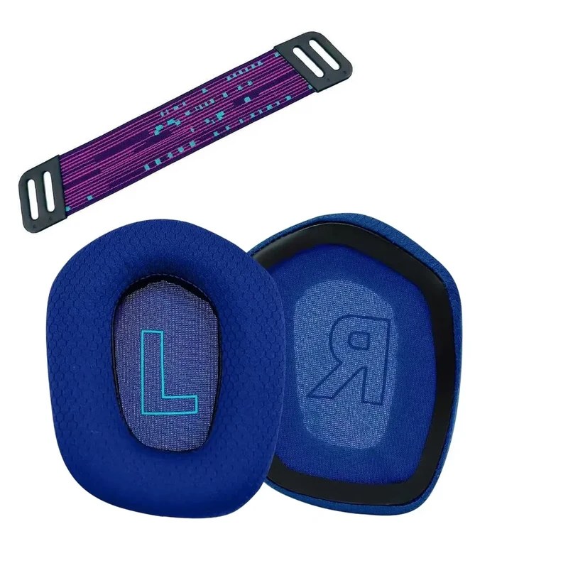 LRZMOLS Replacement Earpads for Logitech G733 G535 G335 Lightspeed Wireless Gaming Headset, Ear Pads Cushions with Comfort Noise Isolation Foam (Blue)