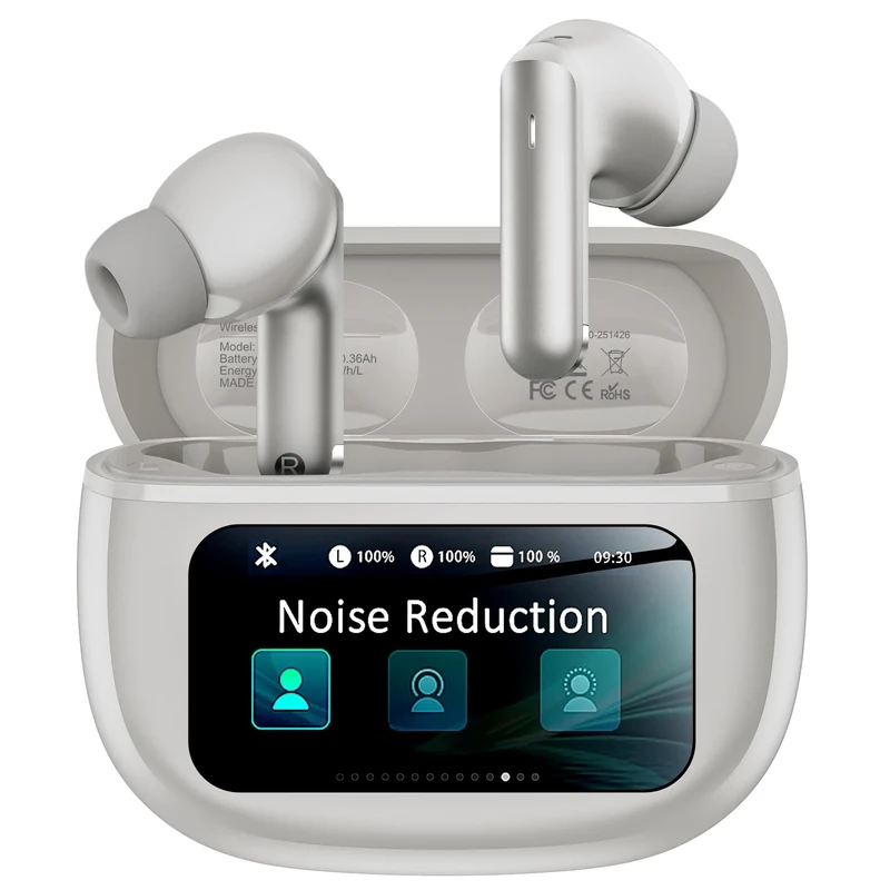 Wyness Wireless Earbuds - ANC, Bluetooth 6.0, AI Calls, 40h Playtime