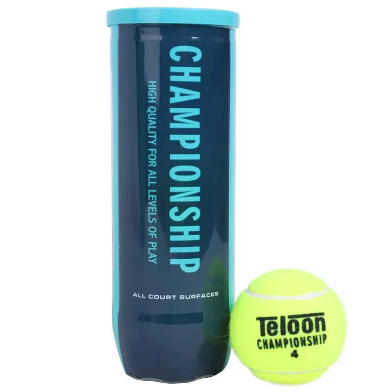 Teloon Championship Tennis Balls - Extra Duty - Regular Duty Felt Pressurized Tennis Balls (1 Can, 3 Balls)