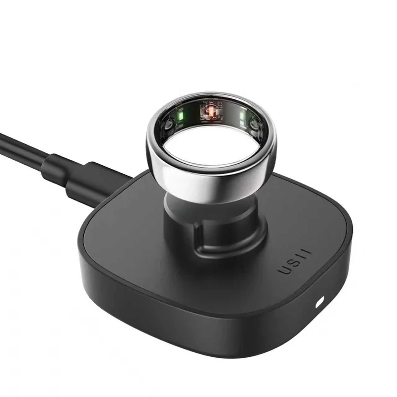 VOVELF Compatible with Oura Ring Gen3 Charger, Upgraded Safety Mechanism and USB-C Cable Charger One-Step Charging Dock for Smart Ring (Size 9)