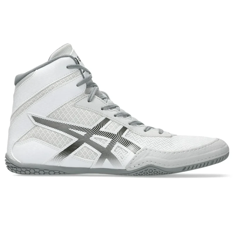 ASICS Men's MATCONTROL 3 Wrestling Shoes, 14, White/Gunmetal