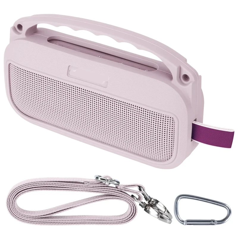 Peyyargo Silicone Cover Compatible with Bose SoundLink Flex 2nd Gen/Bose SoundLink Flex Portable Speaker (Petal Pink)