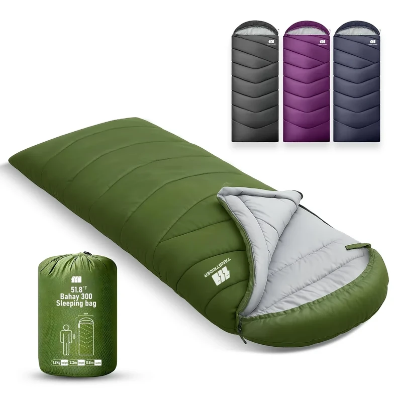 Sleeping Bags for Adults Cold Weather,Portable, Waterproof,Lightweight Camping Sleeping Bag for Tall Girls Boys with Compression Sack for Warm Camping, Hiking, Outdoor & Indoor