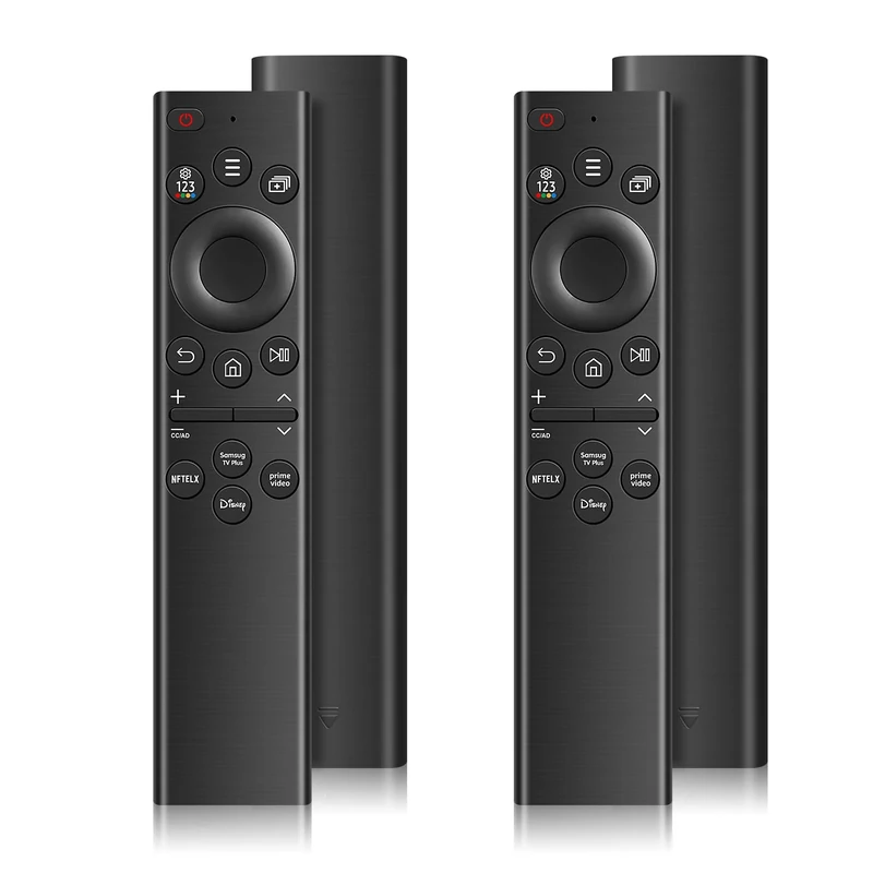 2-Pack Replacement Remote for Samsung Smart TV Compatible with All Samsung Frame LED QD Neo QLED 4K HDR Smart TVs from 2018 to 2024 Universal IR Control, No Voice Required 4 Quick-Access Buttons