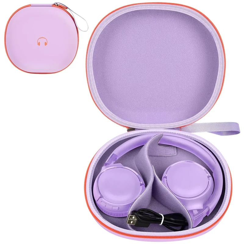 Comecase Hard Case for JBL Tune Bluetooth Headphones - Purple