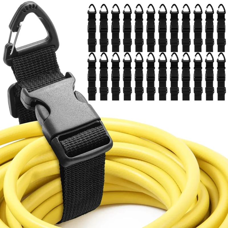 Wowangce 24-Pack 17in Adjustable Extension Cord Holder - Heavy Duty