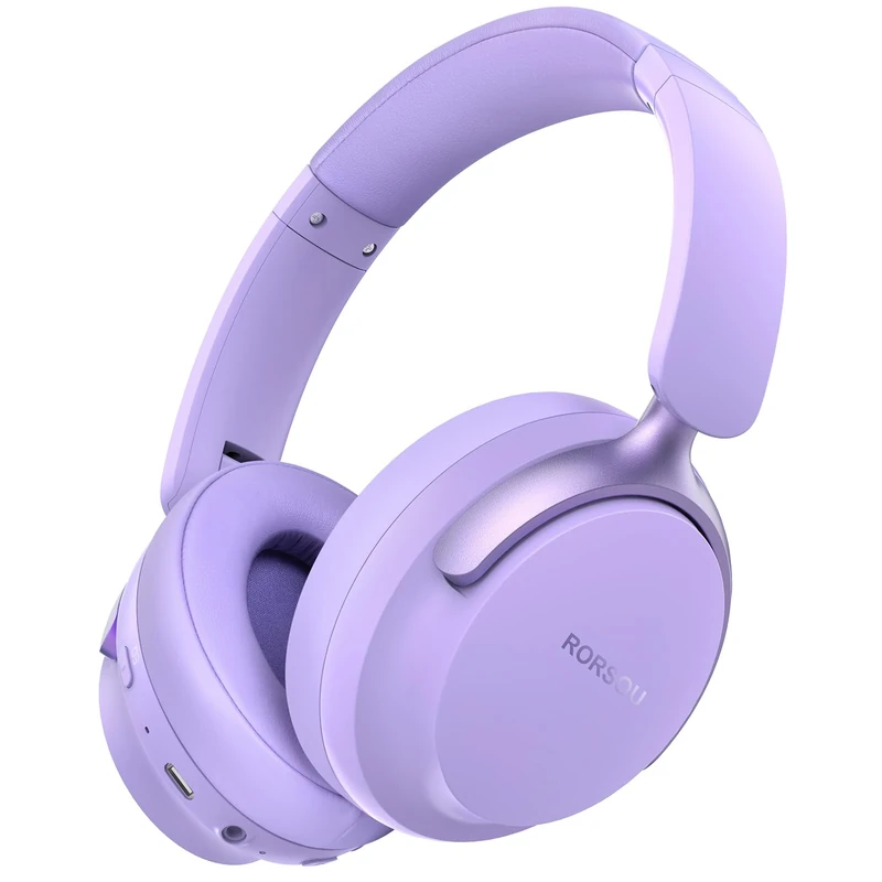 RORSOU B8 Bluetooth Over-Ear Headphones - 50H Playtime, Deep Bass, HiFi