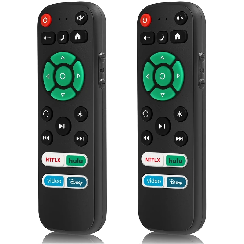 TGHCP 2-Pack Roku TV Remote - Compatible with TCL, Hisense, Philips