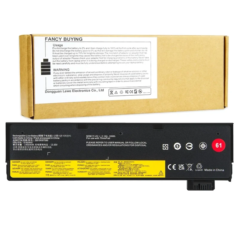 Fancy Buying 11.4V 24Wh Battery - 01AV423/452 for ThinkPad T570/T480