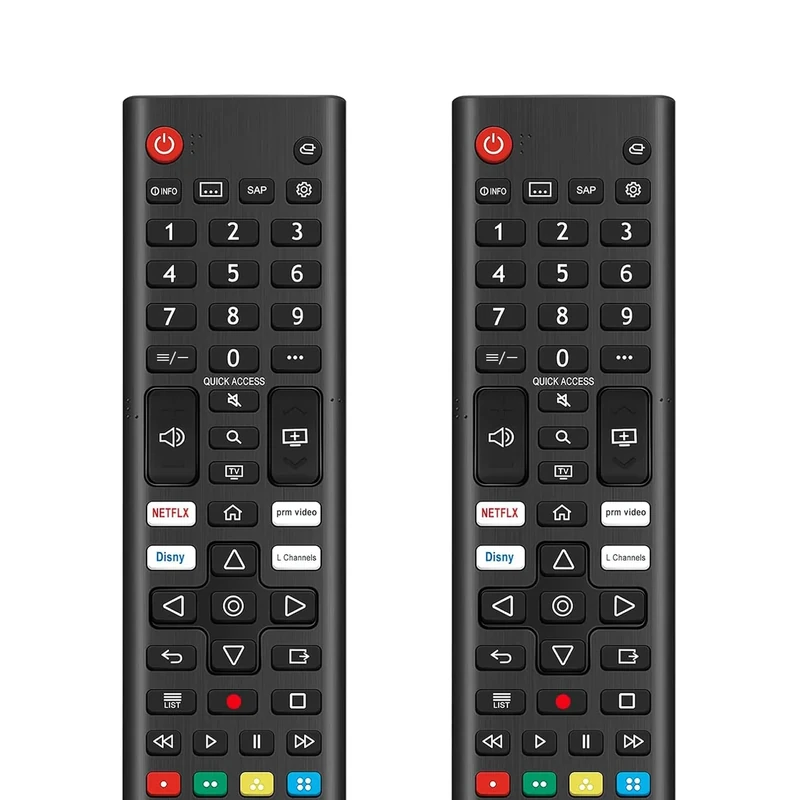 (Pack of 2) Universal Remote for LG Smart TV Remote Control Replacement, Compatible with All LG LCD LED OLED UHD HDTV 3D 4K Smart TV Models - Easy Setup with 4 Shortcuts Key