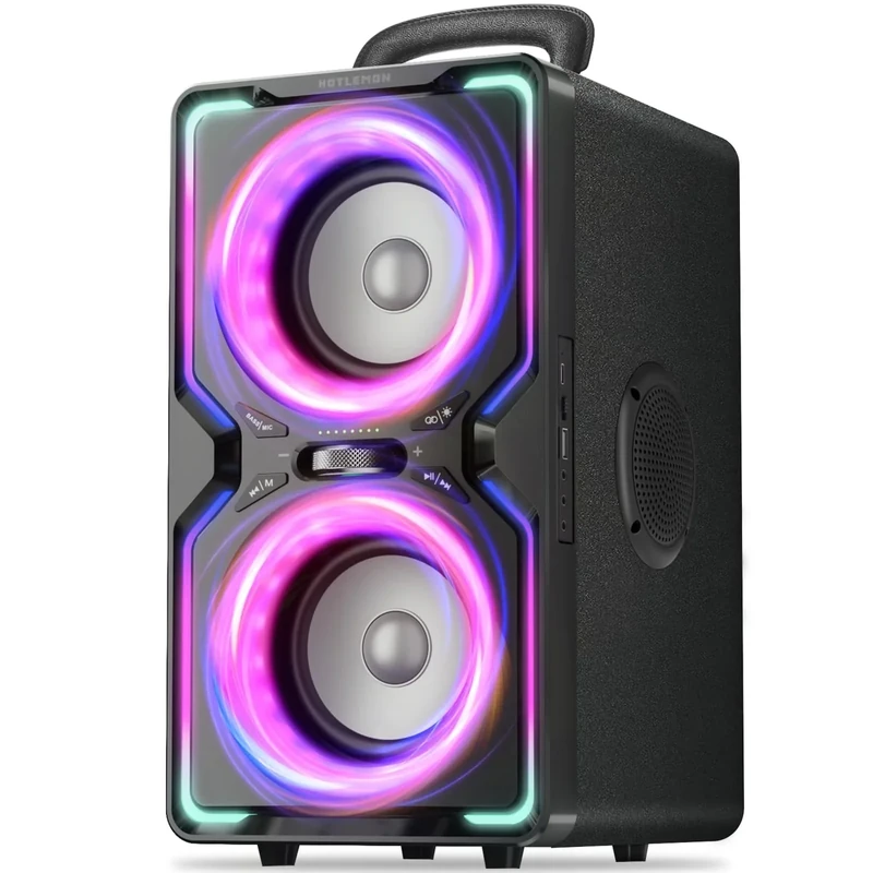 Hotlemon Large Bluetooth Speaker - 240W Peak, 15H Playtime, Fast Charge