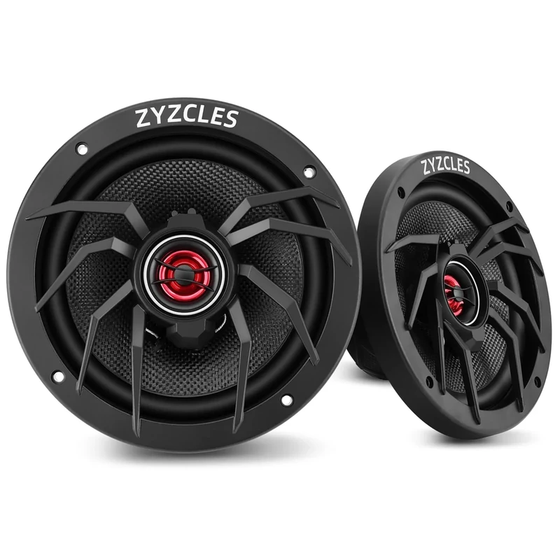 ZYZCLES 2026 6.5" Hi-Fi Coaxial Car Speakers - 250W RMS, 1000W