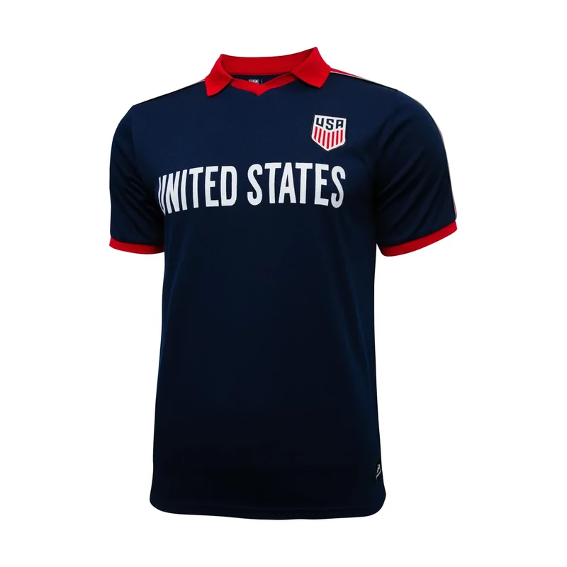 Icon Sports Official US Soccer Federation Game Day T-Shirt - Unisex Adult - USSF250GD Navy XL