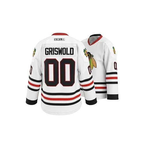 GHOSTWEAR UNLC Griswold #00 Movie Hockey Jersey – Stitched Letters and Numbers S-5XL Authentic Fabs Apparel