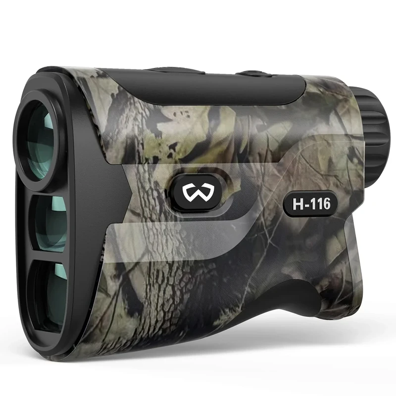 WOSPORTS Hunting Rangefinder, 1500-Yard Range Finder for Hunter with Bow Hunting Mode/Distance/Angle/Speed/Scan Multi Functional, 6X Magnification