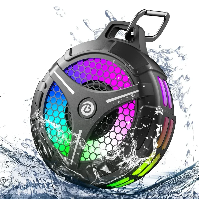 bondidea Bluetooth Shower Speaker - 15W Waterproof, TWS, RGB Light
