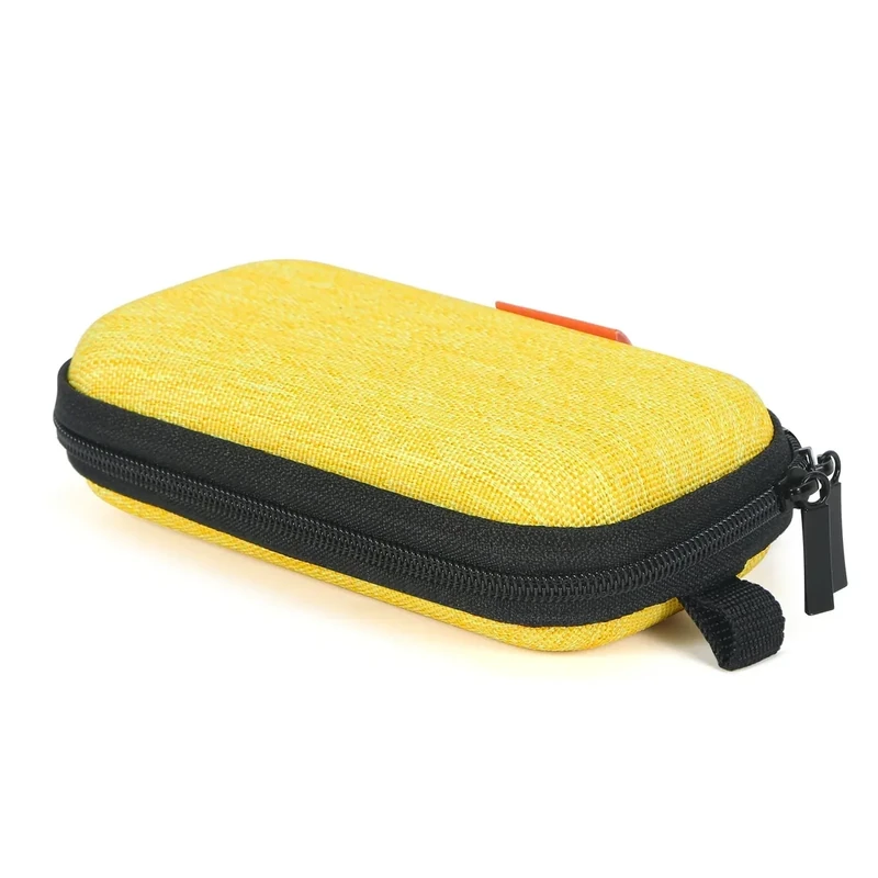 GLCON Mini Hard Earbud Case - Gold Yellow Pouch for AirPods, Galaxy Buds, JBL