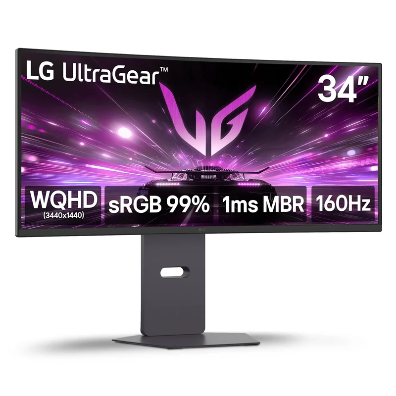 LG UltraGear 34G600A-B 34" Curved WQHD Monitor - 160Hz HDR10