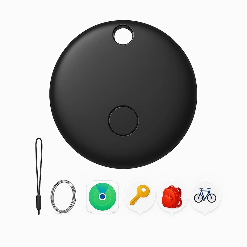 Air Tracker Tags-1 Pack, Smart Trackers, Item Locator Tags Works with Apple Find My | iOS Only | Replaceable Battery | Water-Resistant