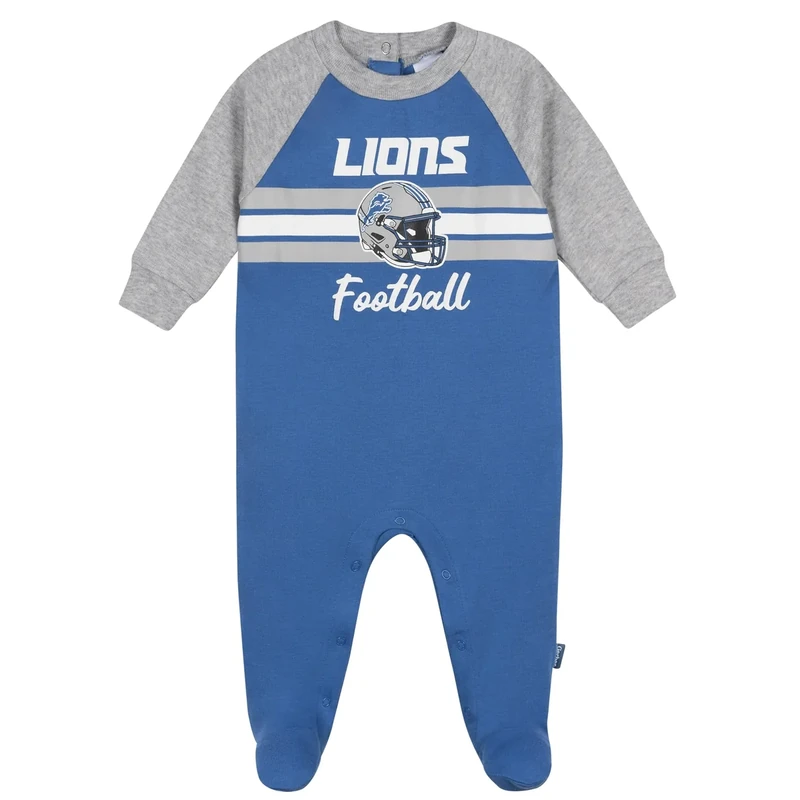 Gerber Baby NFL Team Footed Coverall, Lions, 3-6 Months - Image 1