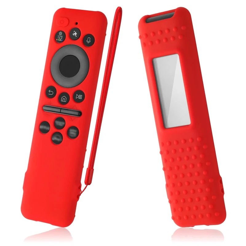 AKSHFETH Silicone Cover for Samsung BN59-01480A Solar Remote Control 2025, Compatible with TM2560E TM2360E BN59-01432A BN59-01455A Remote Protective Case Cover (red)