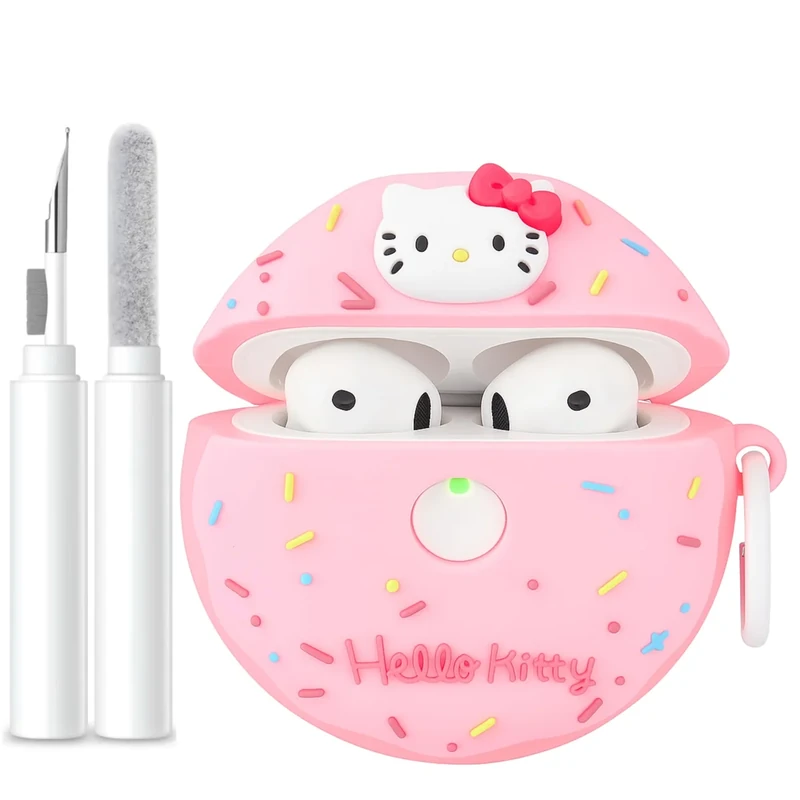 EMOH ROCED AirPods 4 Case - Cleaner Kit, Kitty Wireless-Charging Cover