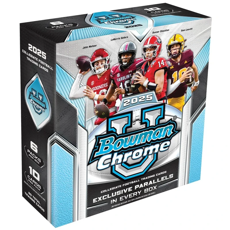2025 Bowman University Chrome Football - Factory Sealed - Mega Box