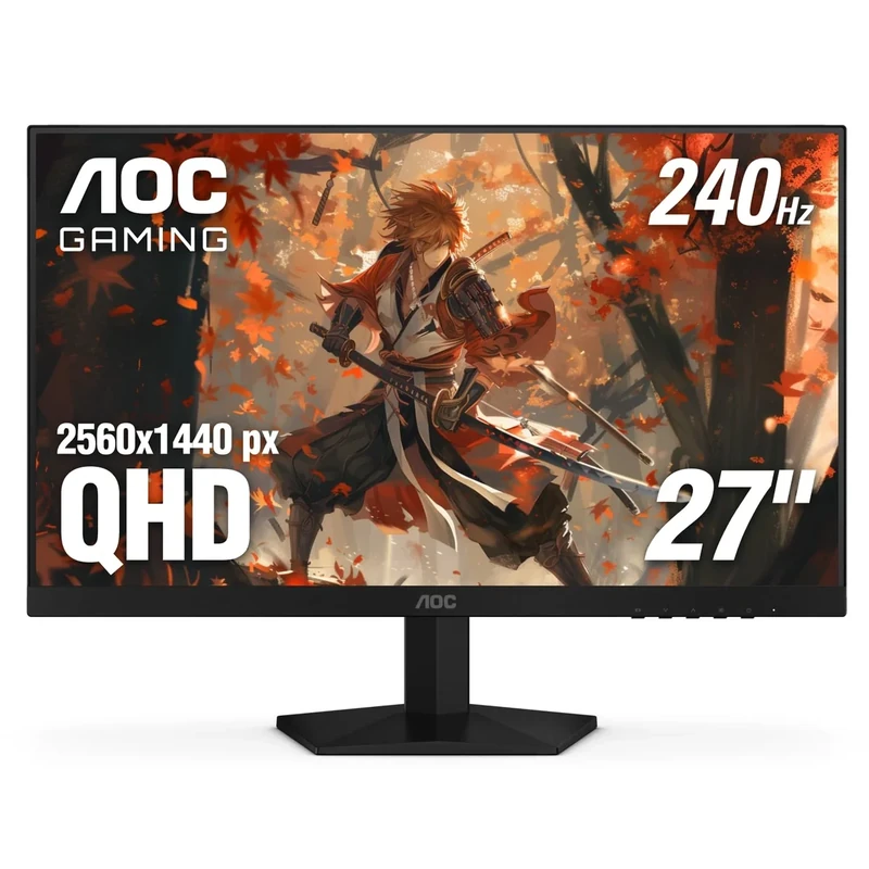 AOC Q27G41ZE 27" QHD IPS Monitor - 240Hz, 0.3ms, G-Sync Compatible
