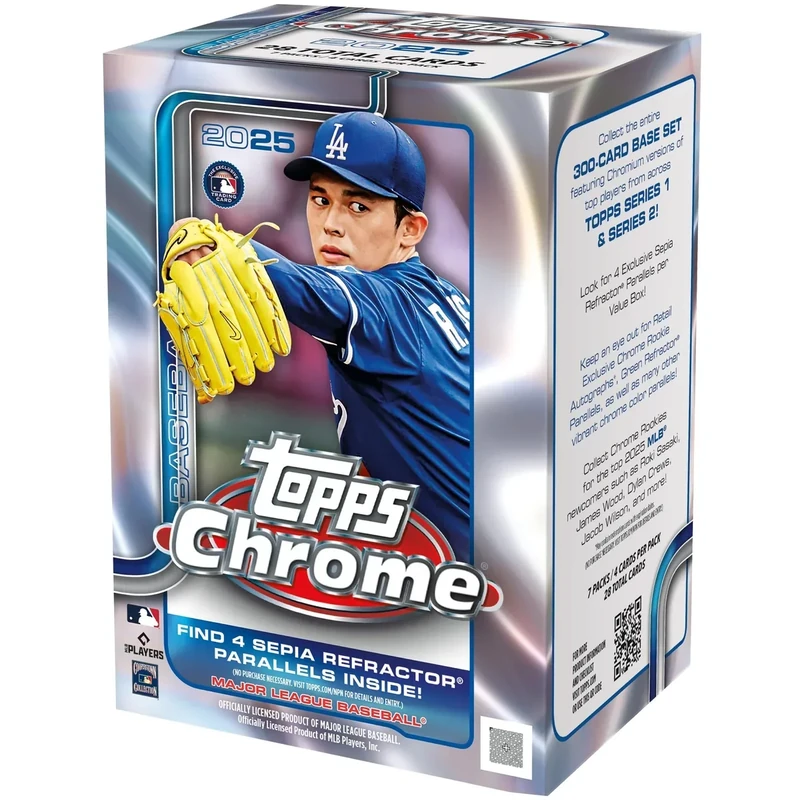 2025 Topps Chrome Baseball - Factory Sealed - Value Box