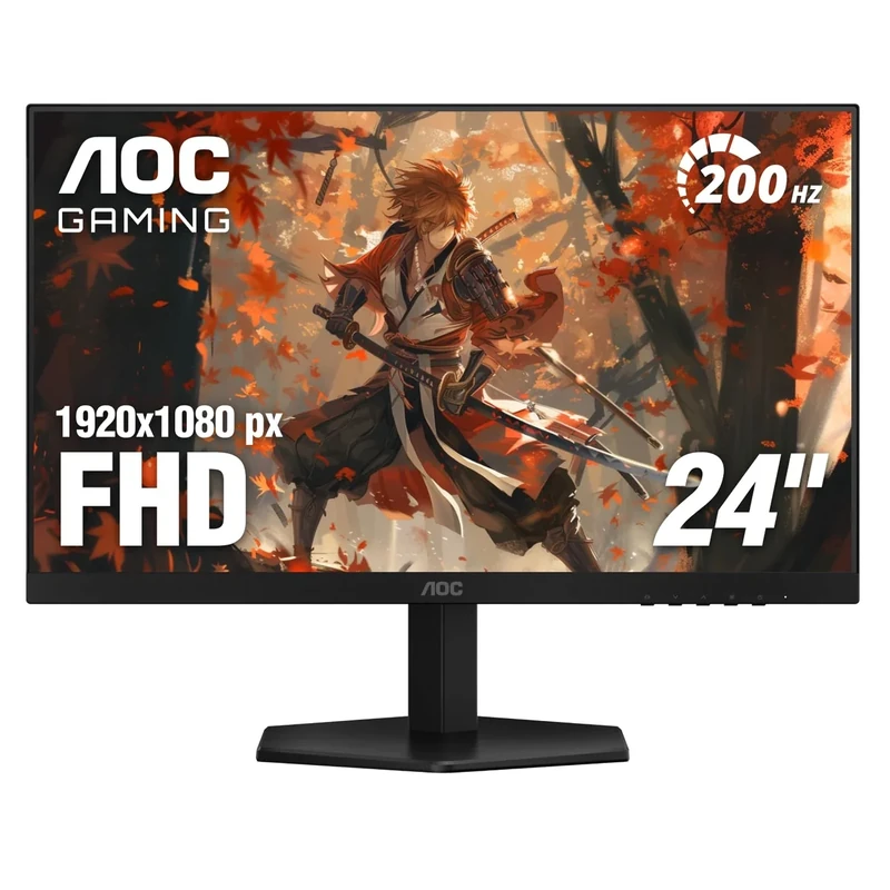 AOC 24G42HE 24" Gaming Monitor - 200Hz, 1ms MPRT, FHD IPS, HDMI & DP