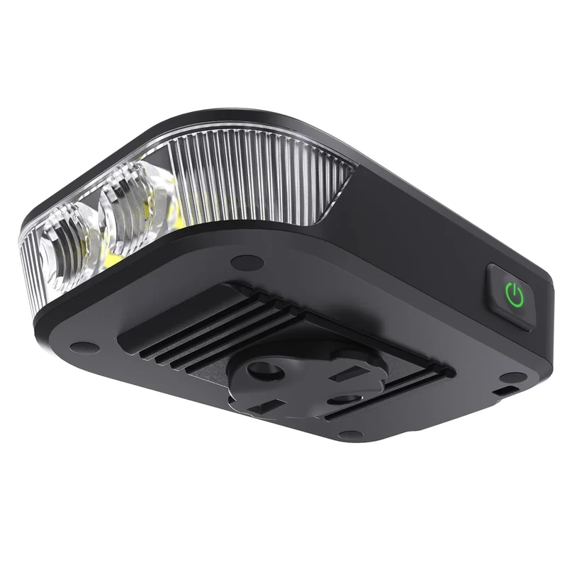 RAVEMEN FR500 Bike Front Light for Night Daytime Riding, Compatible with Garmin/Wahoo Computers, 6 Modes, Auto On/Off, Side Visible, USB-C Rechargeable & Output Bicycle Headlight for Road Urban Biking