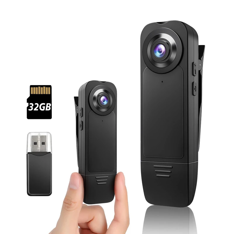 kaysunlink 2-in-1 Body Camera 1080P with 32GB Card - Patrol Cam - Image 1