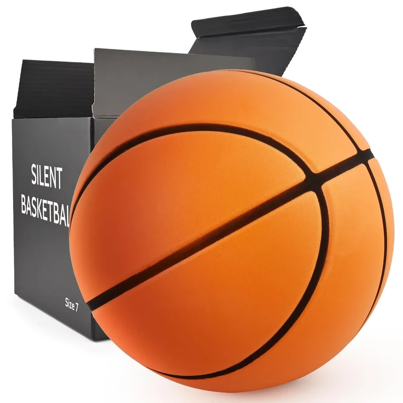 ZLBZLB Silent Basketball Size 7 29.5" Quiet Basketball High Density Soft Foam Low Noise Bouncing Ball for Quiet Dribbling Practice