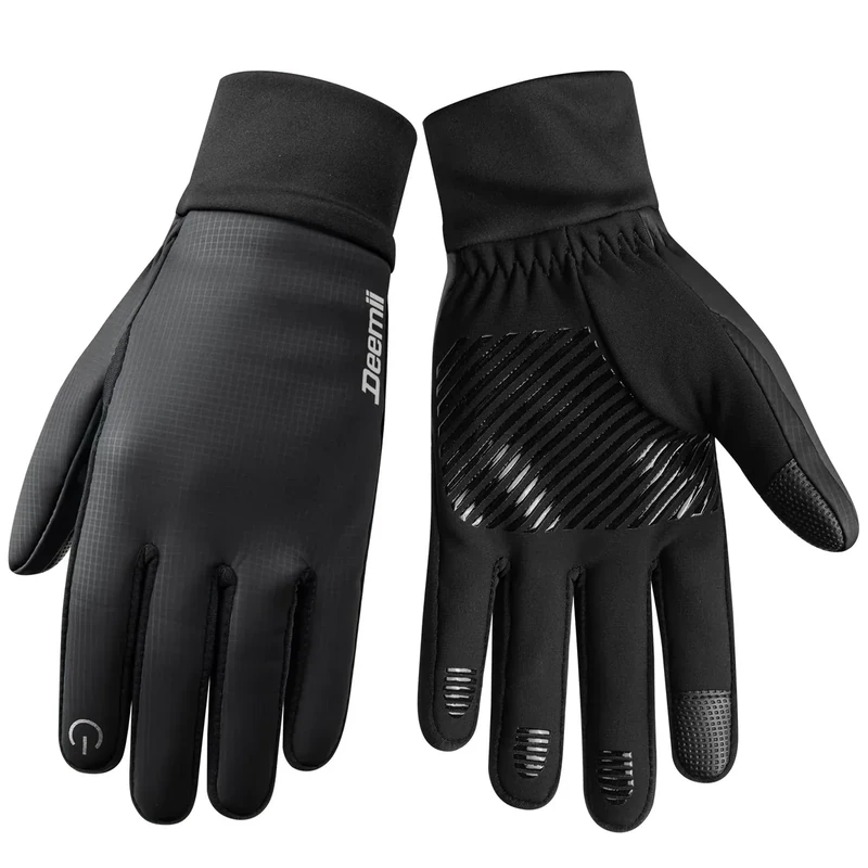 Deemii Winter Gloves Men Women Made with 3M Thinsulate, Lightweight Thermal Warm Gloves for Cold Weather with Touch Screen Fingers, Water Resistant Running Gloves for Cycling, Hiking, Driving