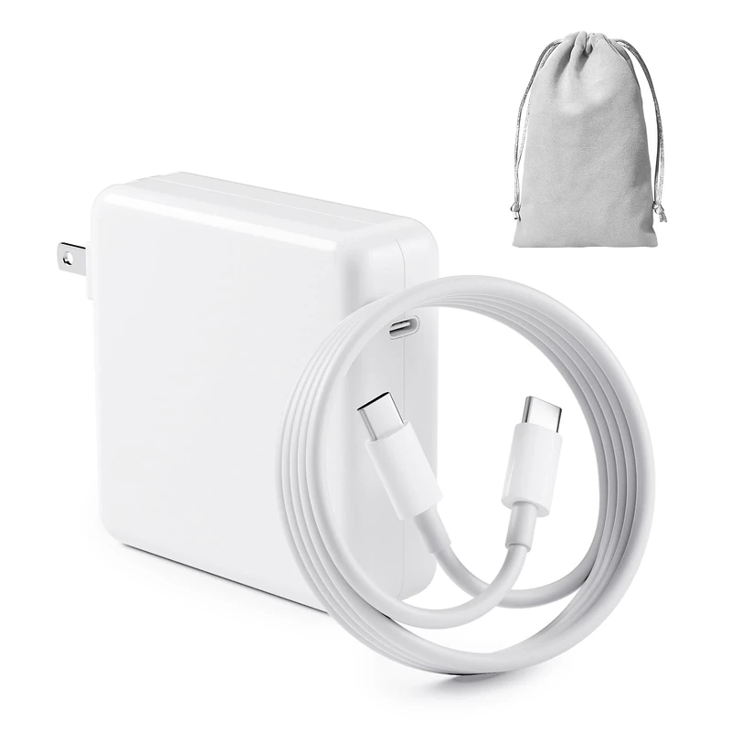 KSACDN 96W USB-C Fast Charger for MacBook Pro M1-M4, iPad & Phone -Bag