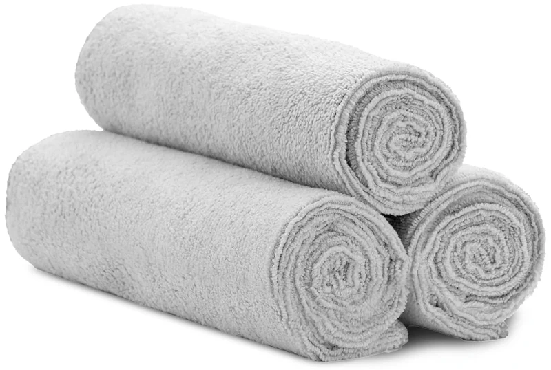 S&T INC. Microfiber Gym Towels, Yoga Towel for Home and Gym Bag, 16 Inch x 27 Inch, 3 Pack
