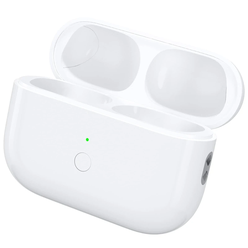 JKV Replacement for AirPod Pro 1st & 2nd Gen Wireless Charging Case, Only Compatible with Air Pod Pro 1 2 Generation Charger Case with Blue Tooth Pairing Sync Button, with Sleep Function, no Airpods